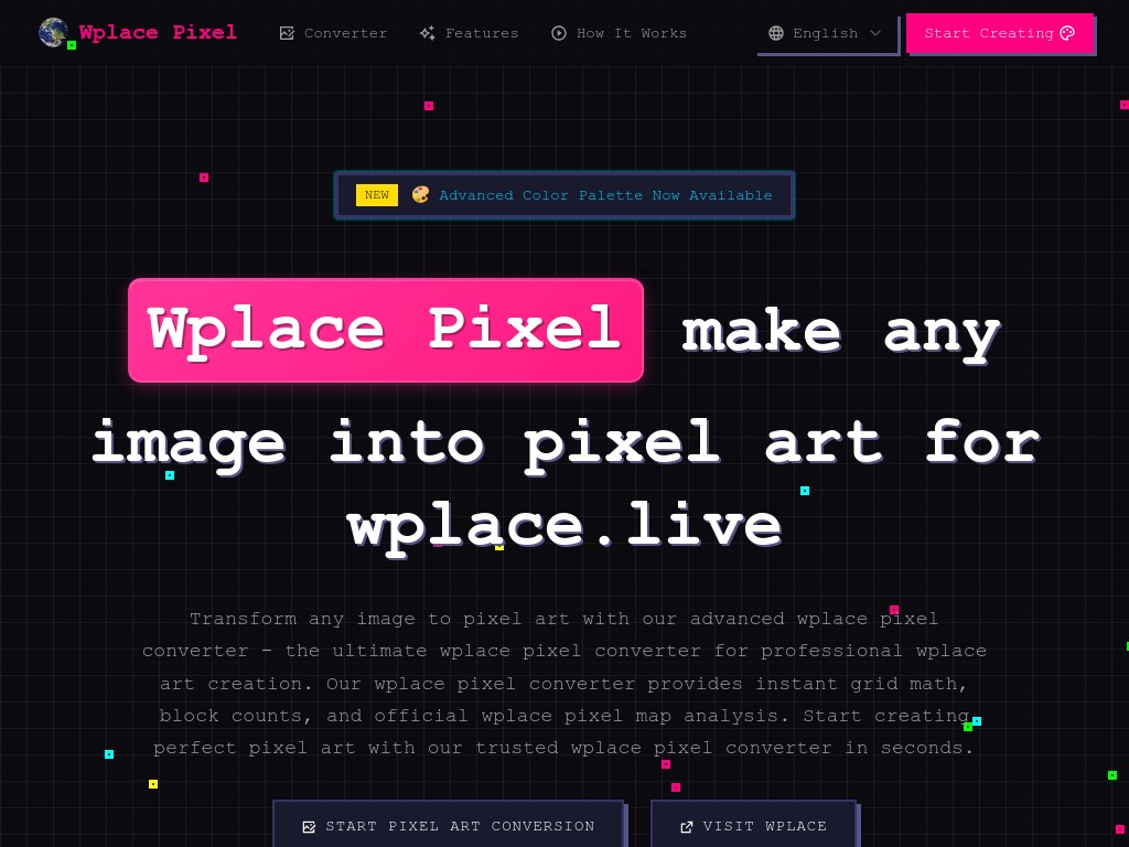 Wplace Pixel Converter