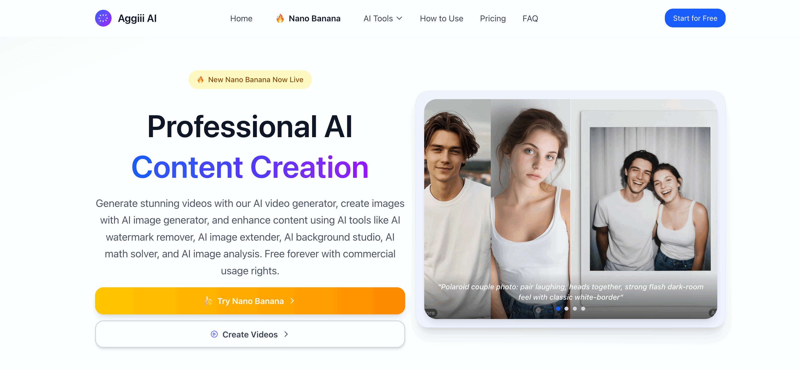 Aggiii AI--Professional AI creation platform with AI tools