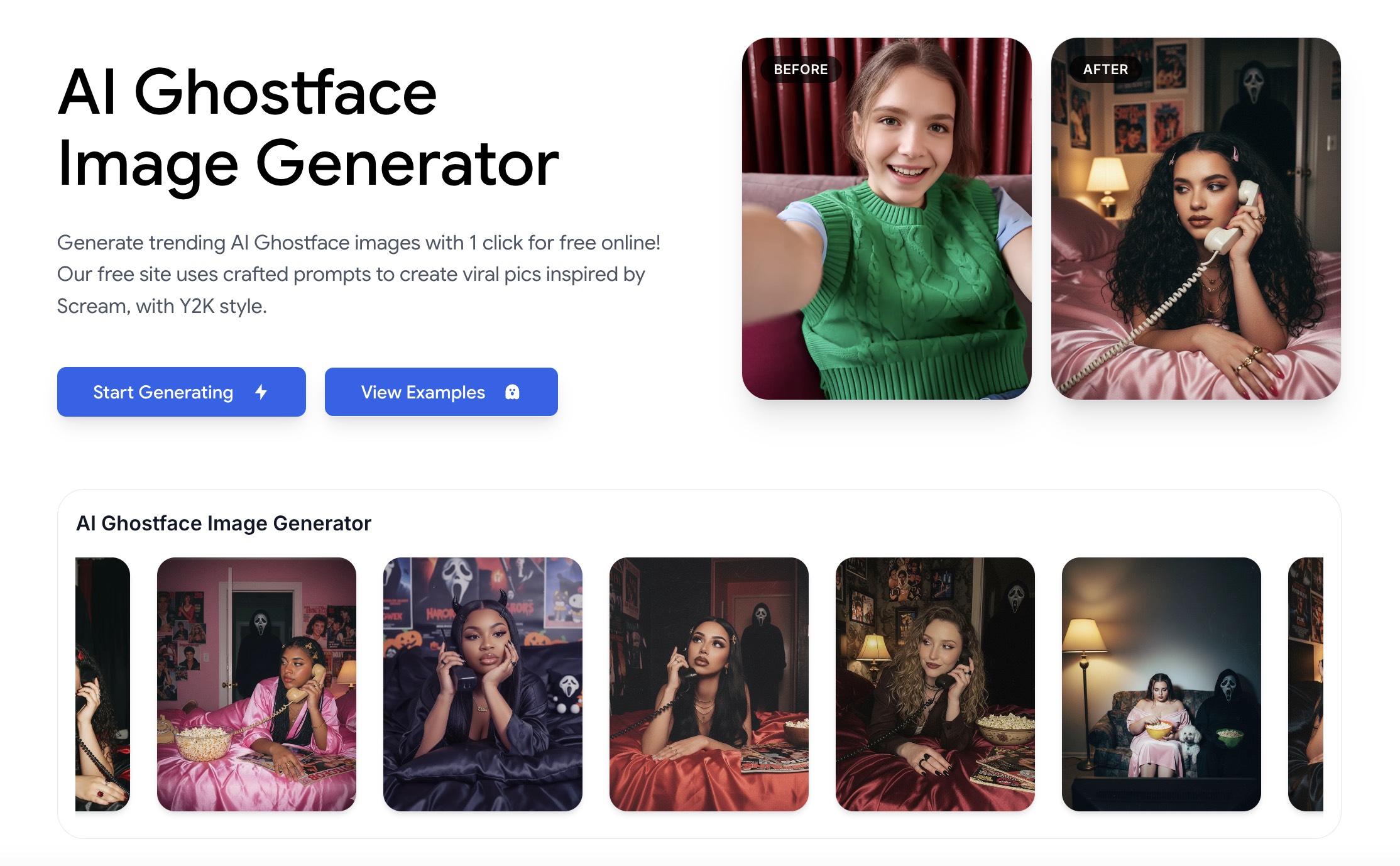 AI Ghostface Image Generator