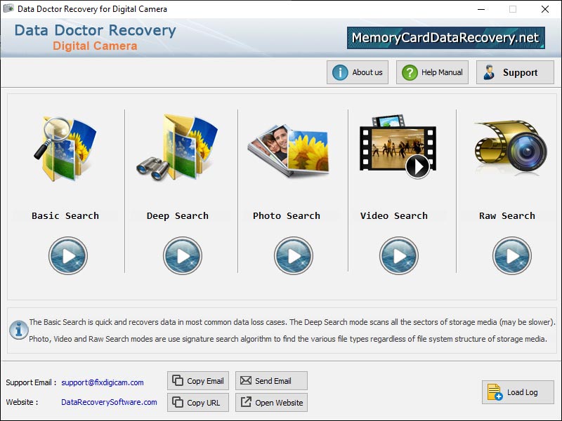 Camera Data Recovery Application