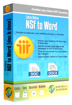 Enstella NSF to Word Converter Software
