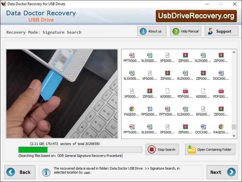 USB Drive Recovery Application